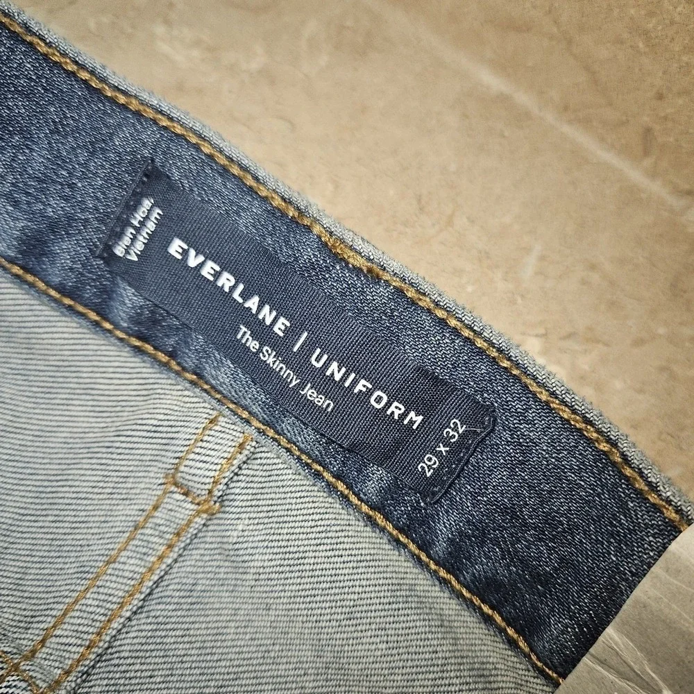 New‎ Everlane The Skinny Jean Men 29x32 Blue Stretch Slim Preppy Normcore Bloke